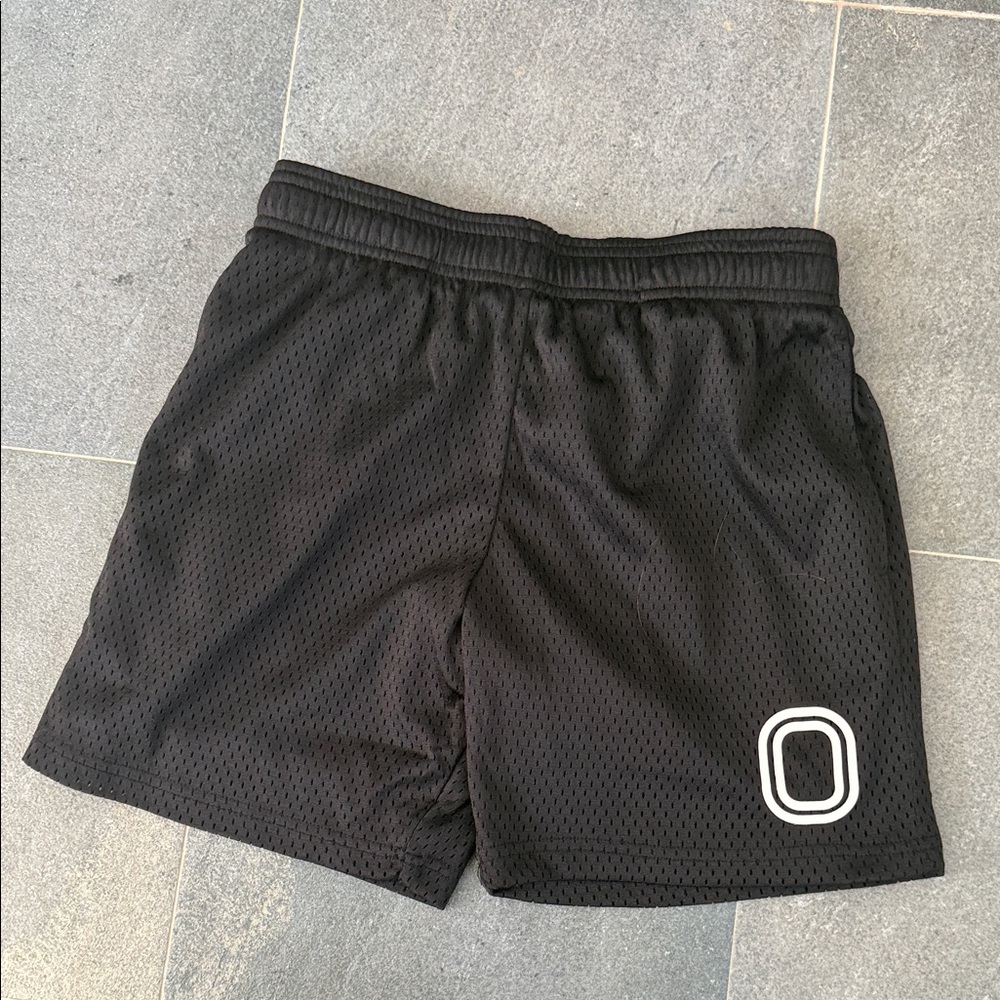 Kids Black Mesh Shorts